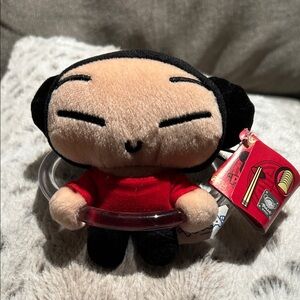 VTG Pucca 5” Plush RARE by Vooz Korean Soft Cuddly Stuffed Doll with suction cup